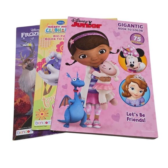 Coloring & Activity Book Set - Disney Jr, Frozen 2 And Mickey Mouse Clubhouse - Picture 1 of 5